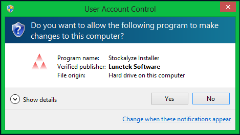 User Account Control dialog